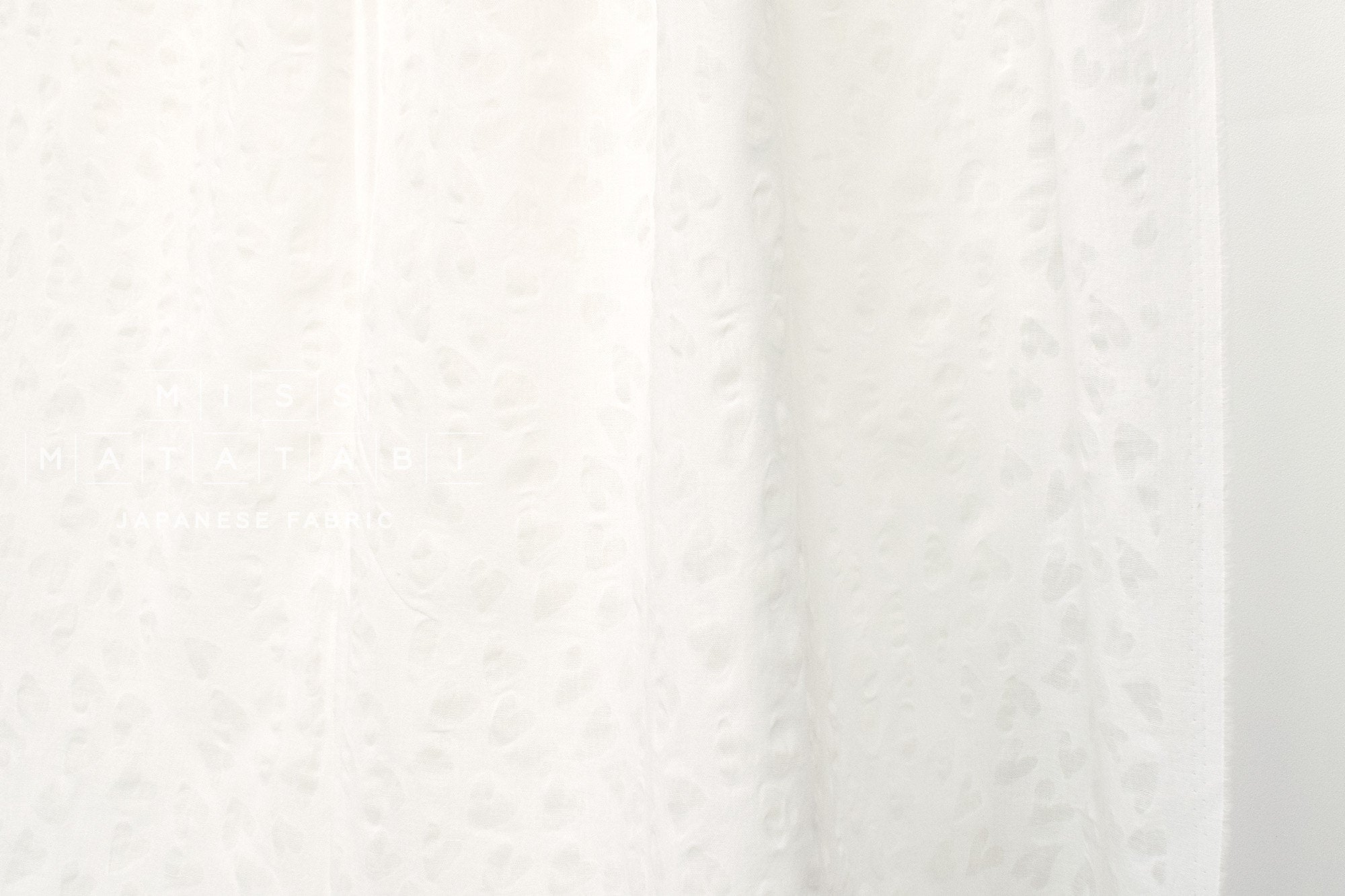 Japanese Fabric Textured Voile - Hearts - A - 50cm