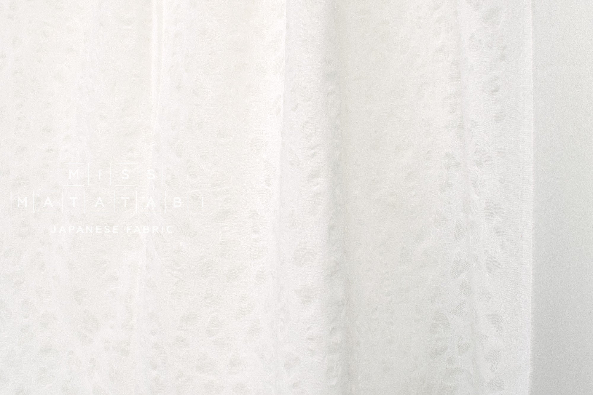 Japanese Fabric Textured Voile - Hearts - A - 50cm