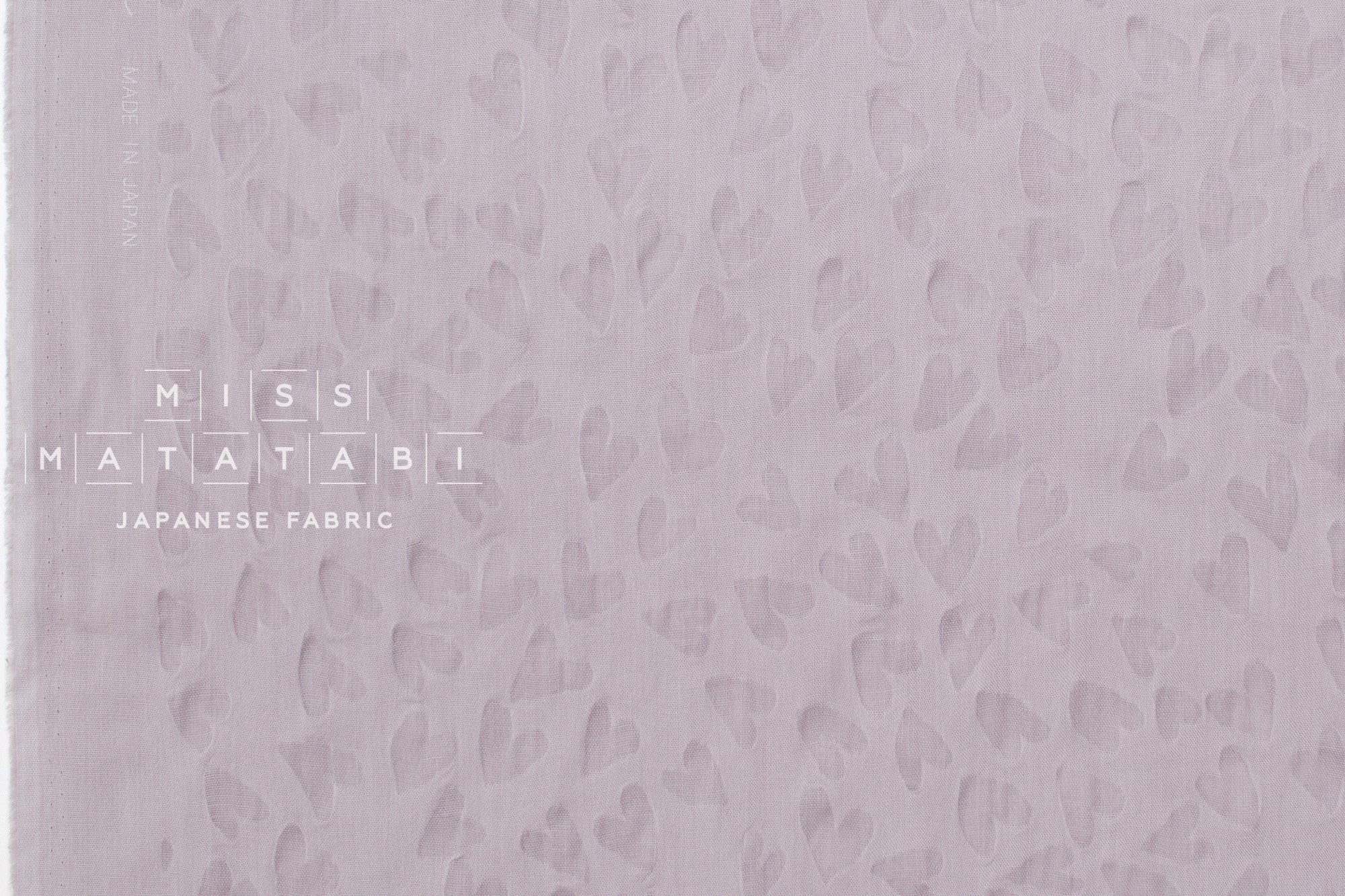Japanese Fabric Textured Voile - Hearts - C - 50cm