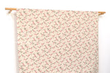 Japanese Fabric Winter Berries Linen Blend - A - 50cm