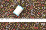 Japanese Fabric Corduroy Allie Floral - D - 50cm