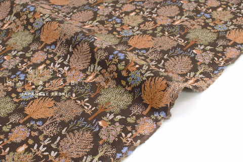 Japanese Fabric Corduroy Finnur - C - 50cm