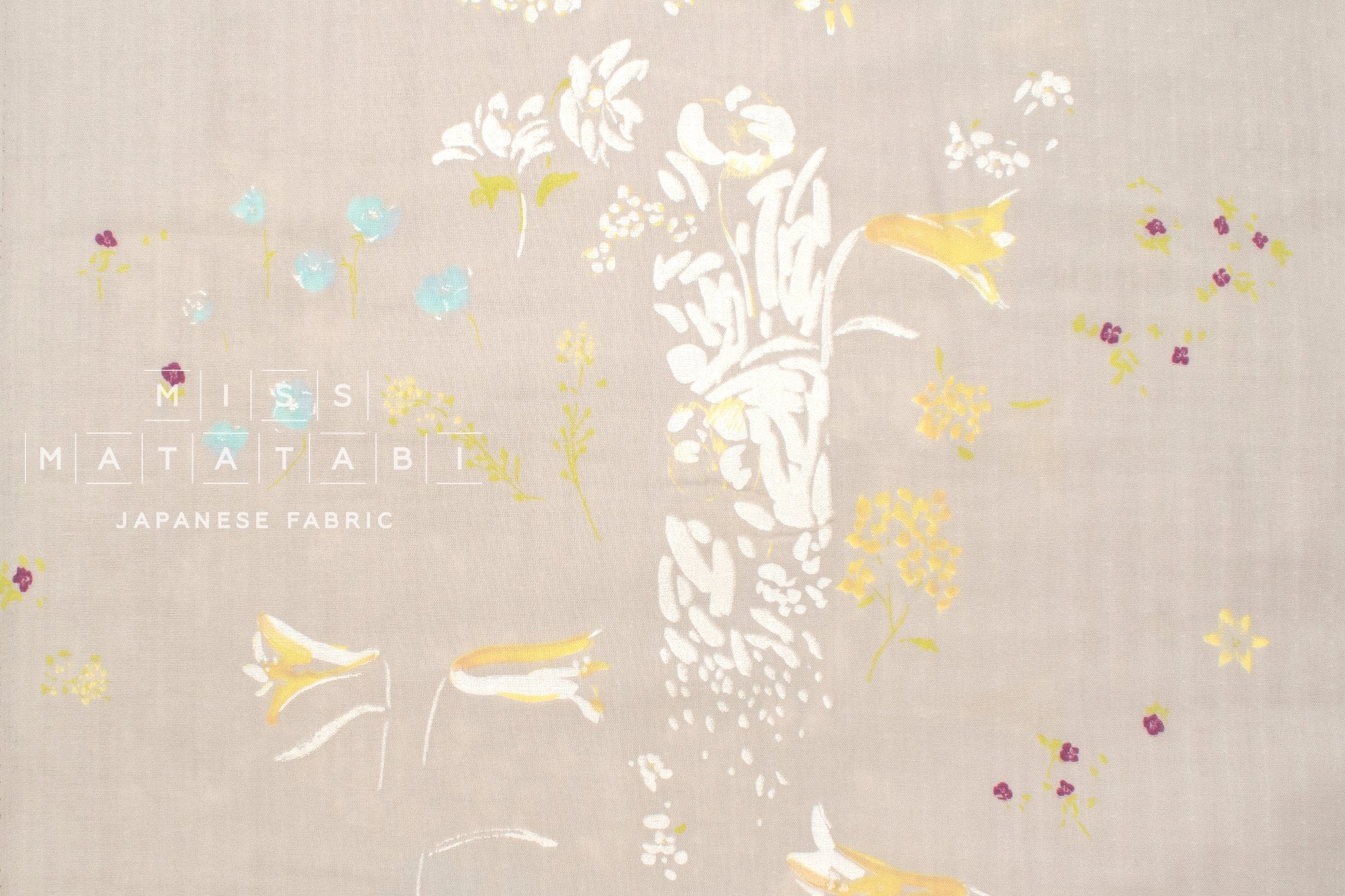nani IRO Kokka Japanese Fabric PAL Organic Double Gauze - B - 50cm