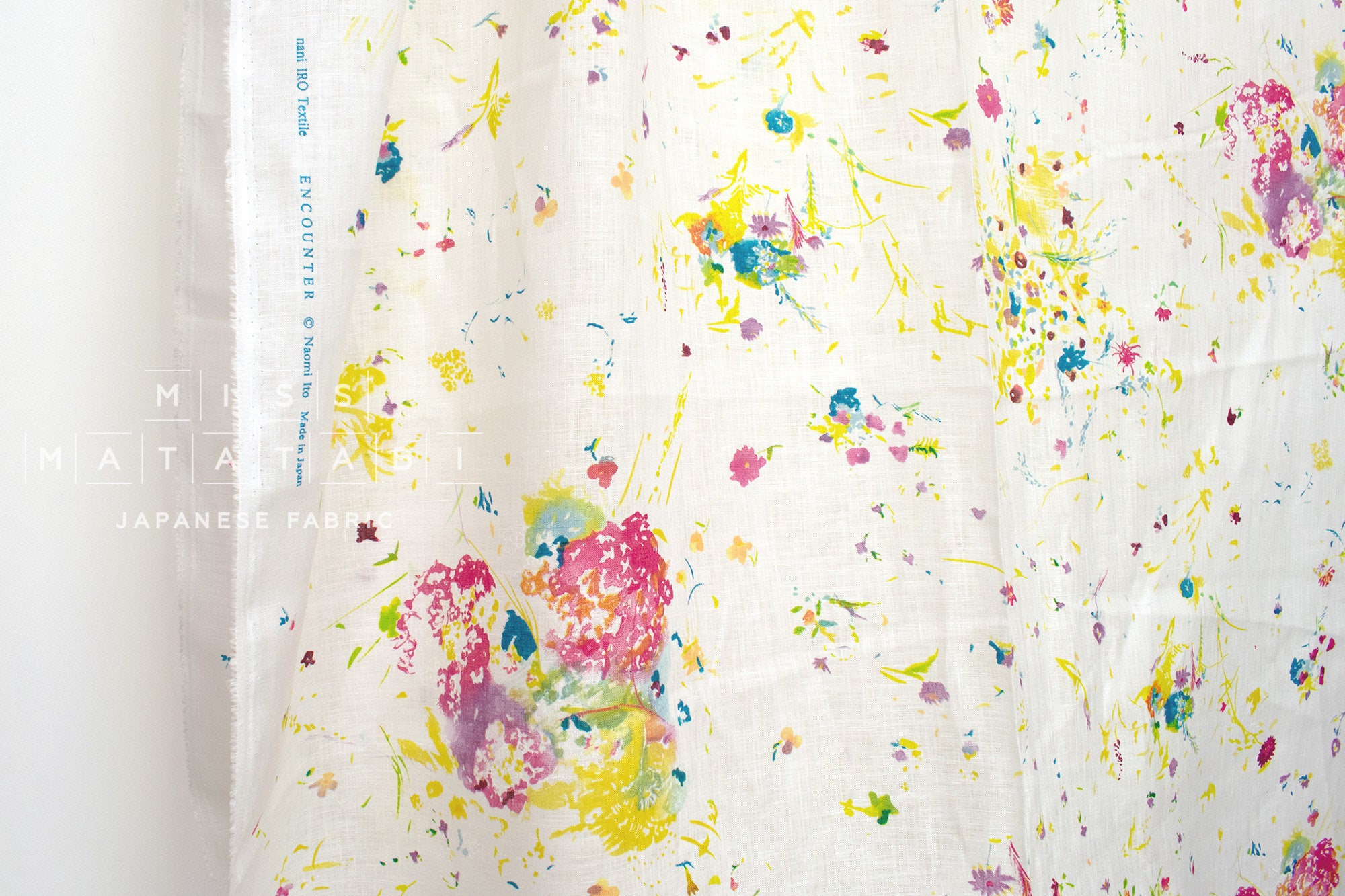 nani IRO Kokka Japanese Fabric ENCOUNTER Linen - A - 50cm