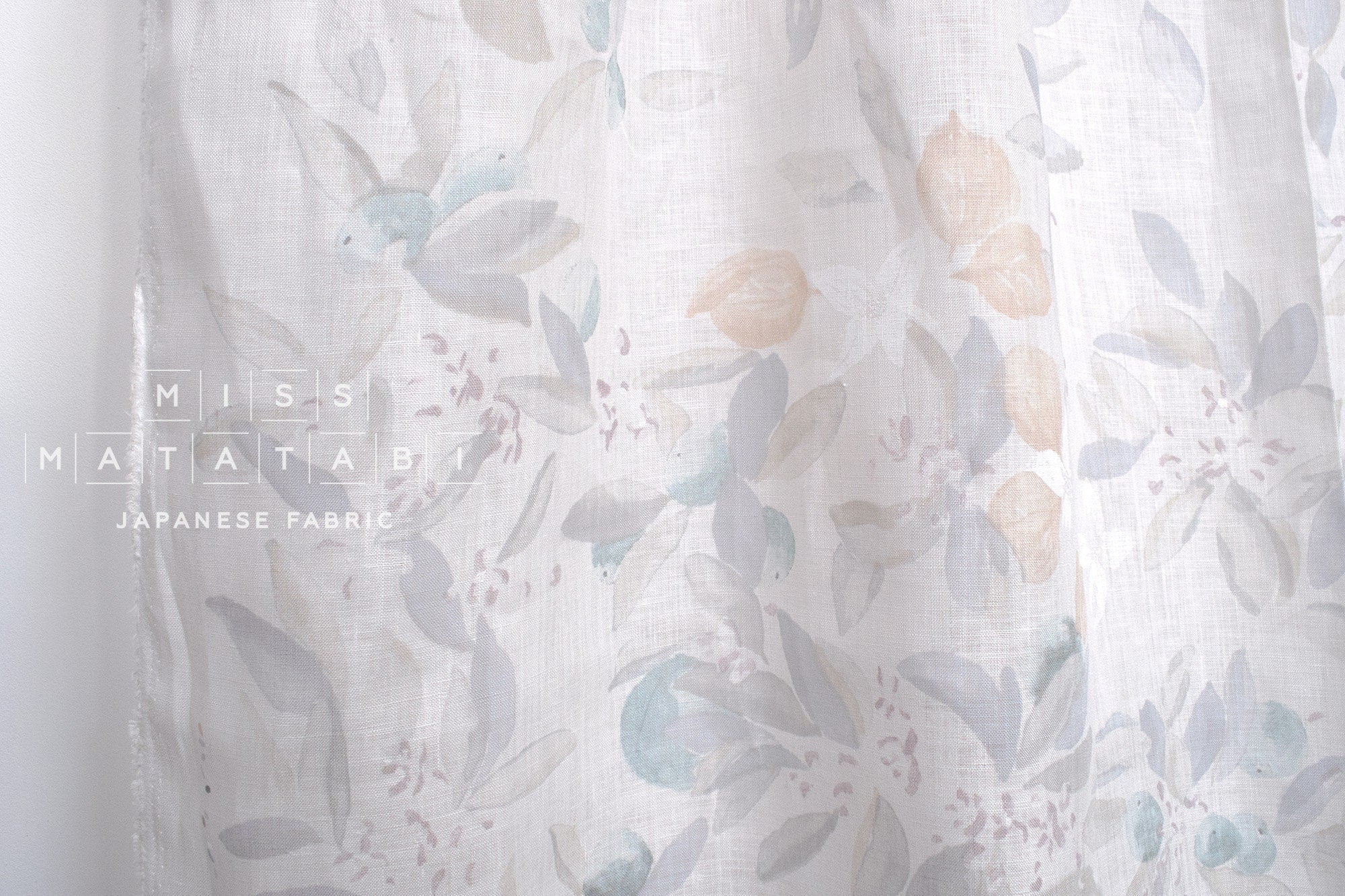 nani IRO Kokka Japanese Fabric MARGO Linen - C - 50cm