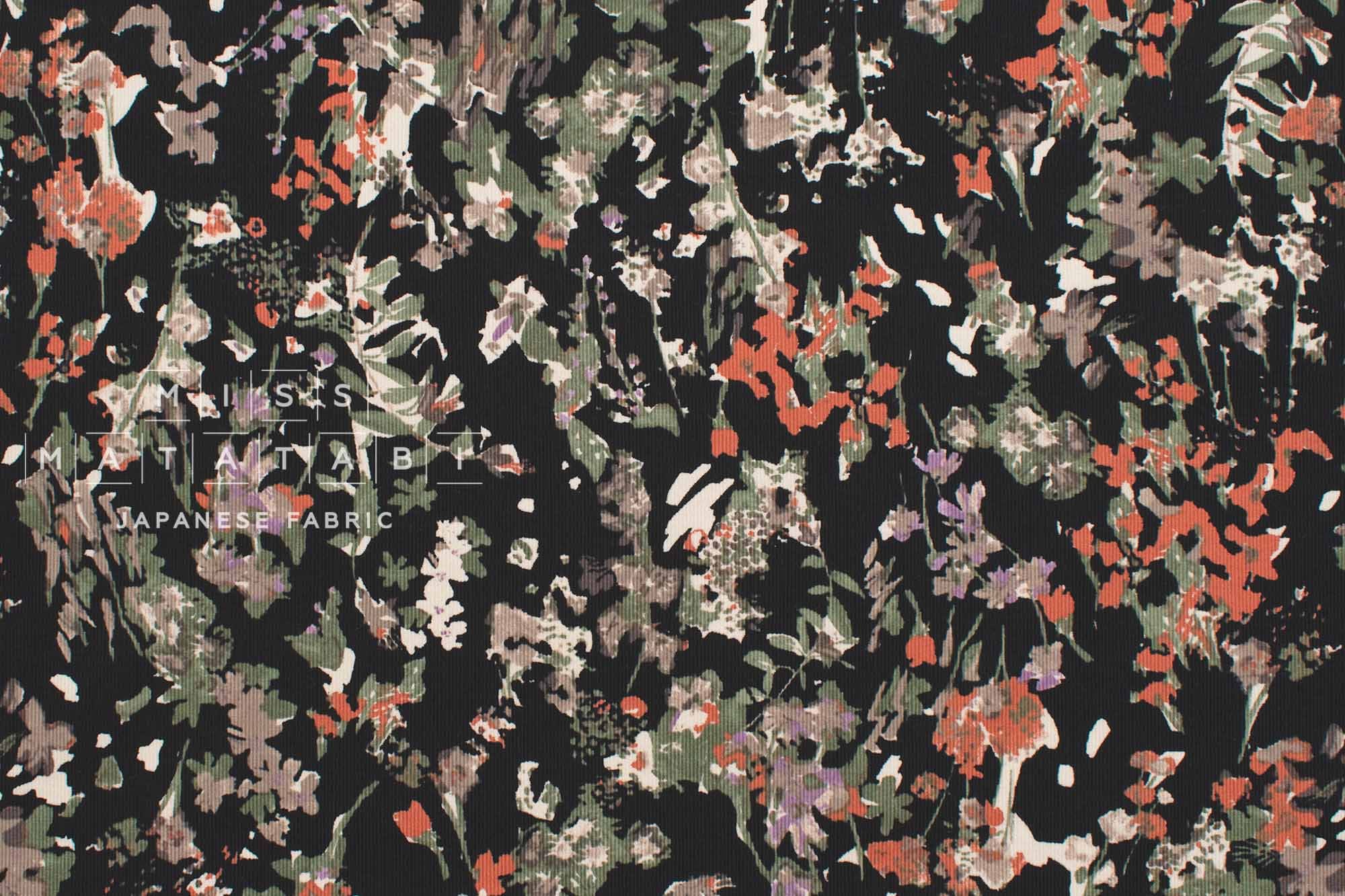 Japanese Fabric Corduroy Safira - E - 50cm