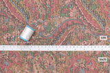 Japanese Fabric 100% Linen Paisley - A - 50cm