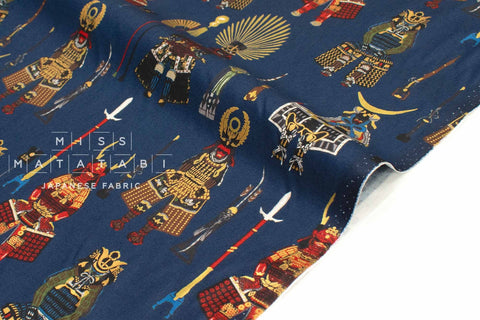 Japanese Fabric Samurai Warriors - D - 50cm