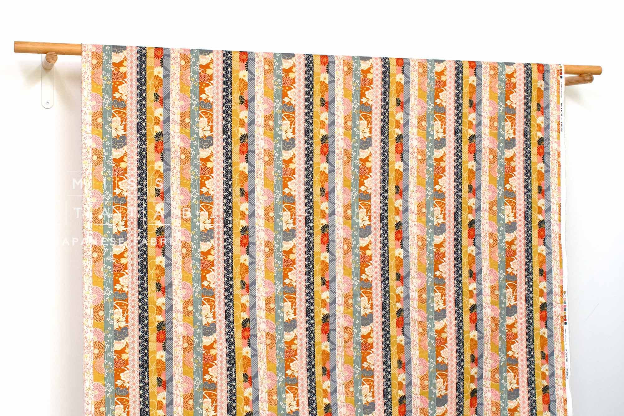 Japanese Fabric Wagara Stripes - B - 50cm