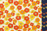 Japanese Fabric Retro Flower Panels - 50cm