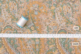 Japanese Fabric 100% Linen Paisley - C - 50cm