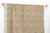 Japanese Fabric 100% Linen Paisley - C - 50cm