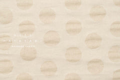 Japanese Fabric Cotton Linen Ripple Dots - linen - 50cm