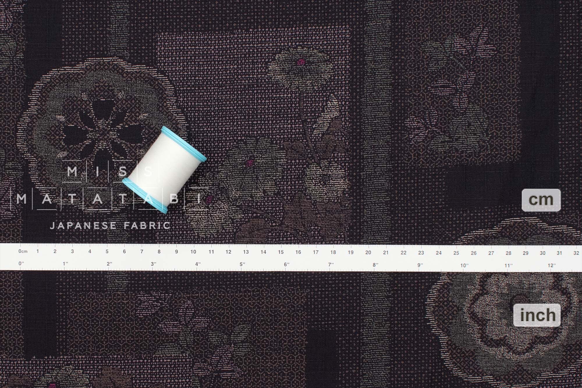 Japanese Fabric Hanatsumugi - D - 50cm