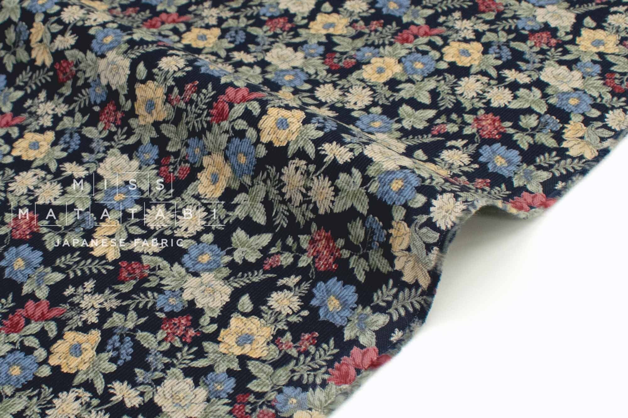 Japanese Fabric Corduroy Aubrey - E - 50cm