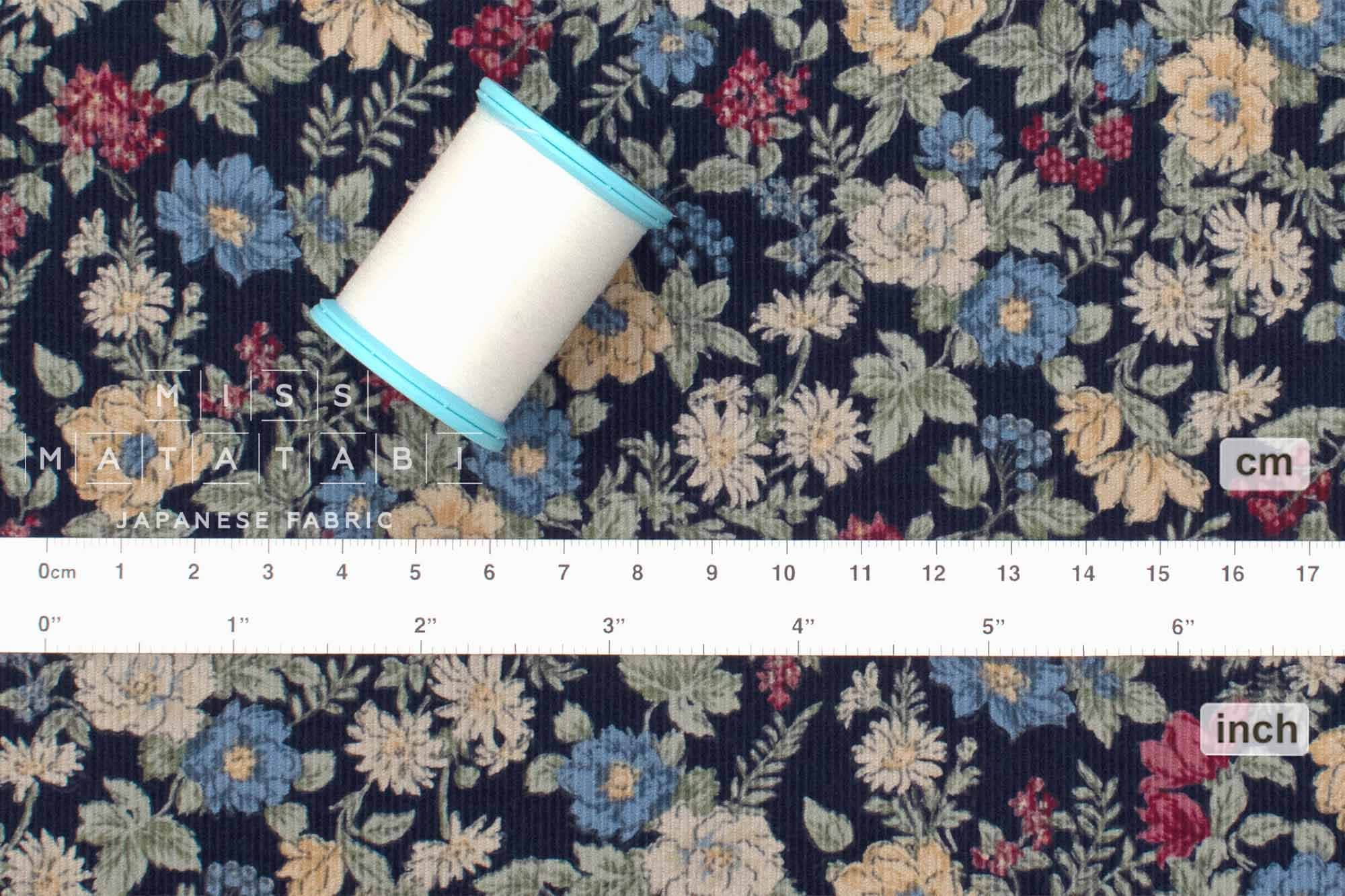 Japanese Fabric Corduroy Aubrey - E - 50cm