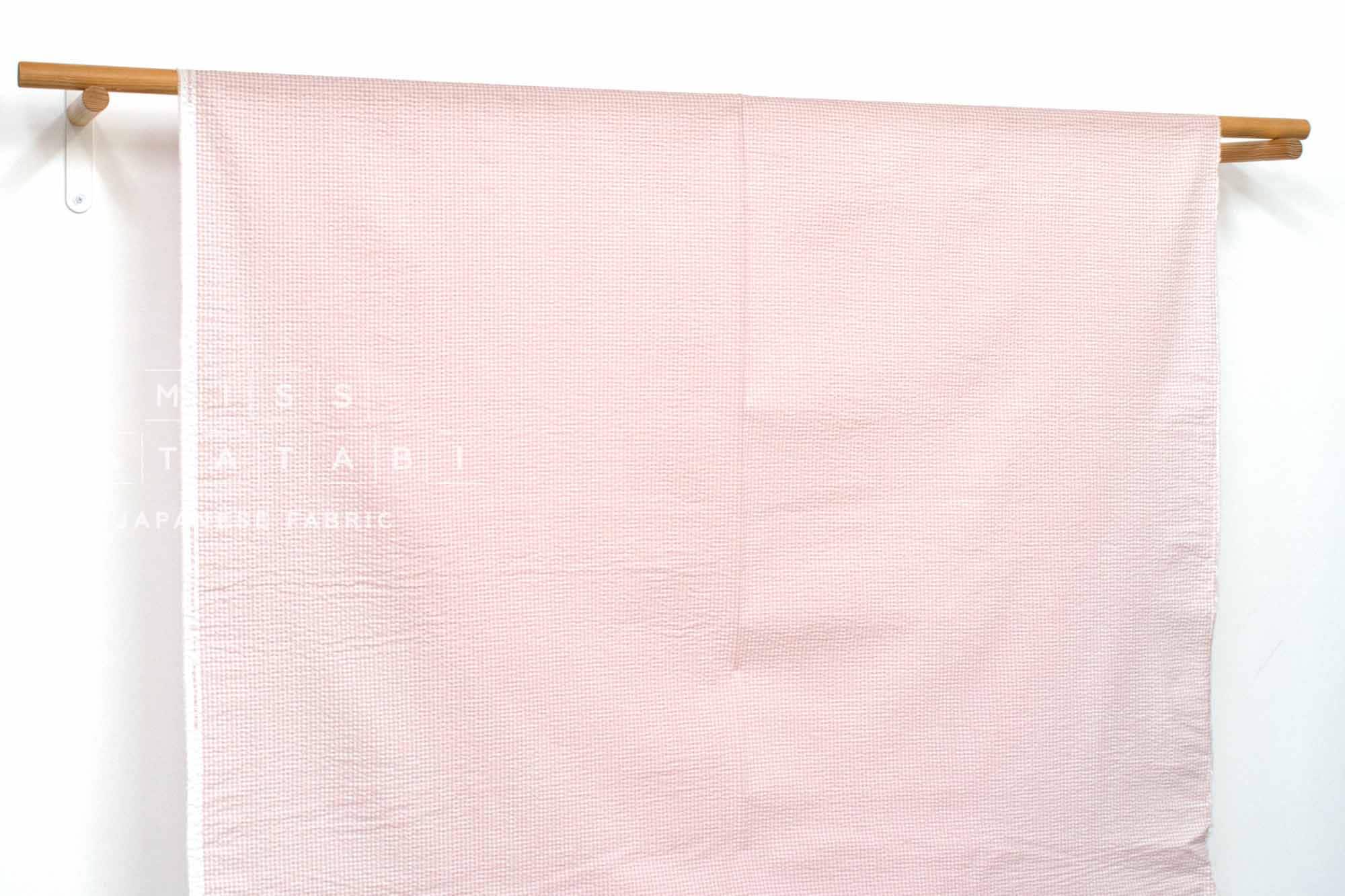 Japanese Fabric Tiny Gingham Ripple - B - 50cm