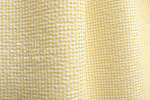 Japanese Fabric Tiny Gingham Ripple - D - 50cm