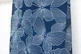 Shokunin Collection Hand-printed Chusen Japanese Yukata Fabric - Cho Rurikon - 50cm