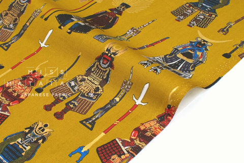 Japanese Fabric Samurai Warriors - B - 50cm