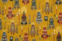 Japanese Fabric Samurai Warriors - B - 50cm