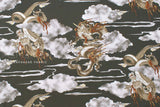 Japanese Fabric Year of the Dragon - B metallic gold - 50cm