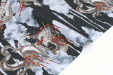 Japanese Fabric Year of the Dragon - D metallic gold - 50cm