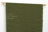 Japanese Fabric Cotton Linen Ripple Dots - green - 50cm