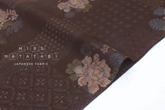 Japanese Fabric Crested Flower Pattern - C - 50cm