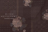 Japanese Fabric Crested Flower Pattern - C - 50cm