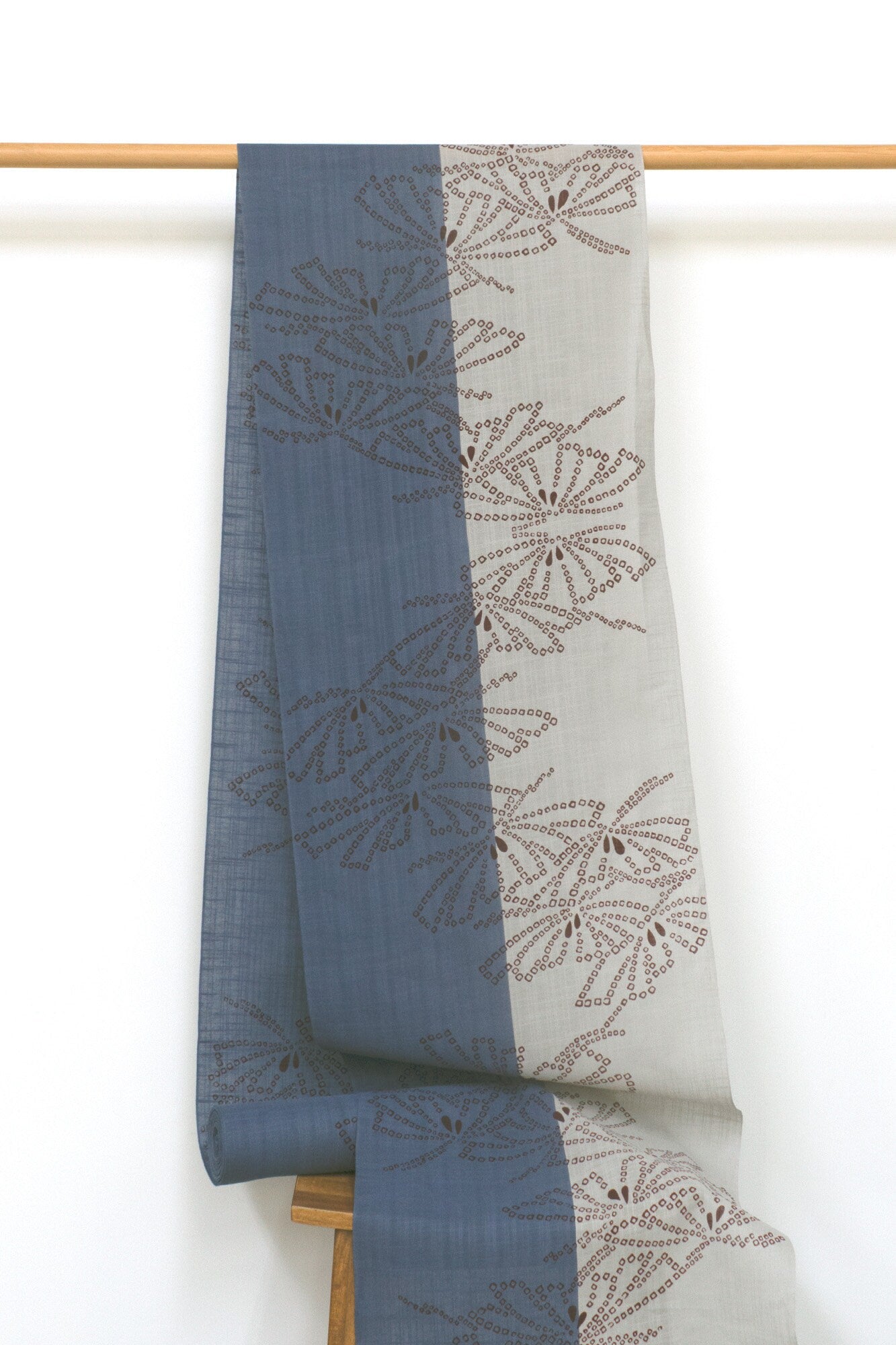 Shokunin Collection Hand-printed Chusen Japanese Yukata Fabric - Matsu no Ki - 50cm