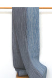 Shokunin Collection Hand-printed Chusen Japanese Yukata Fabric - motsuresuji - grey, blue - 50cm