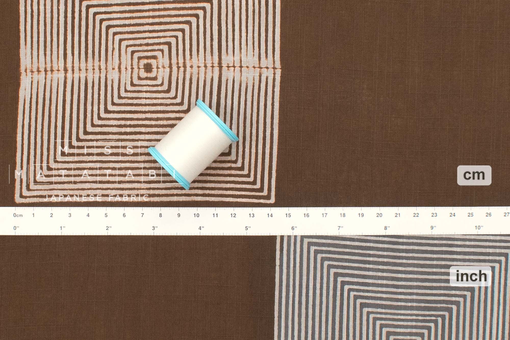 Shokunin Collection Hand-printed Chusen Japanese Yukata Fabric - Kasane Masu - 50cm