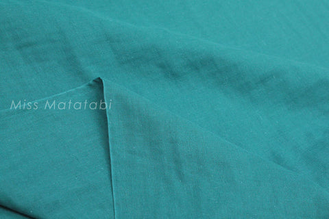 Japanese Fabric - Kobayashi solid double gauze - teal green