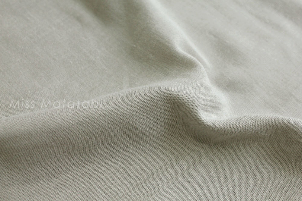 Kobayashi solid double gauze - light grey