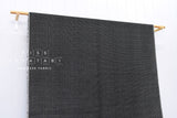 Japanese Fabric - yarn dyed woven dots jacquard  - black, latte - 50cm